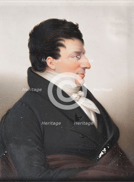 Michael Benedicks (1768-1845), married to 1. Fanny Isak (1775-1802), 2. Henriette..., 1824. Creator: Jakob Axel Gillberg.