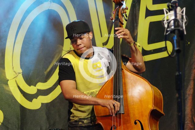 Michael Bowie, Love Supreme Jazz Festival, Glynde Place, East Sussex, 2015. Artist: Brian O'Connor.