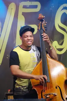 Michael Bowie, Love Supreme Jazz Festival, Glynde Place, East Sussex, 2015. Artist: Brian O'Connor