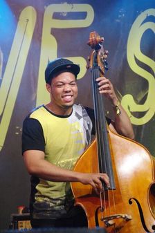 Michael Bowie, Love Supreme Jazz Festival, Glynde Place, East Sussex, 2015. Artist: Brian O'Connor