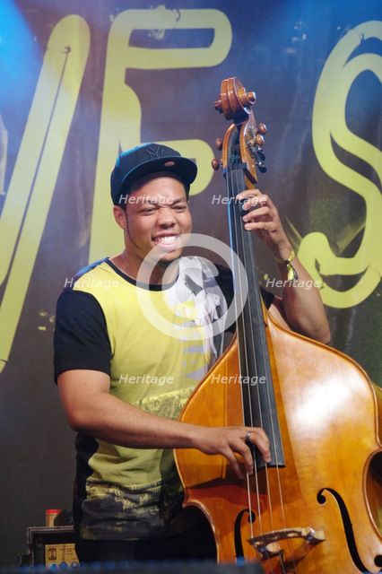 Michael Bowie, Love Supreme Jazz Festival, Glynde Place, East Sussex, 2015. Artist: Brian O'Connor.