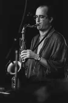 Michael Brecker, Maastricht Jazz Mecca, Netherlands, 1992. Creator: Brian Foskett