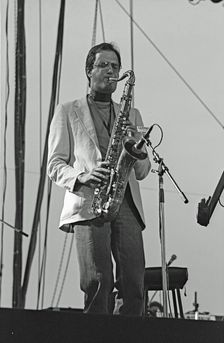 Michael Brecker, Capital Jazz, Knebworth, 1982. Artist: Brian O'Connor