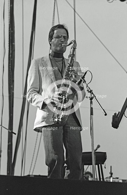 Michael Brecker, Capital Jazz, Knebworth, 1982. Artist: Brian O'Connor.