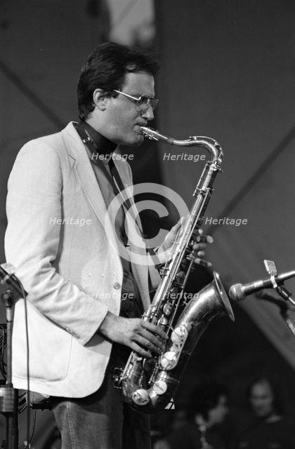 Michael Brecker, Capital Jazz, Knebworth, 1982. Artist: Brian O'Connor.