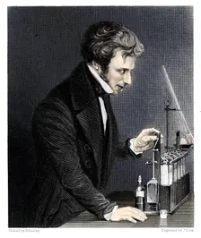 Michael Faraday, British chemist and physicist, c1845. Artist: J Cook
