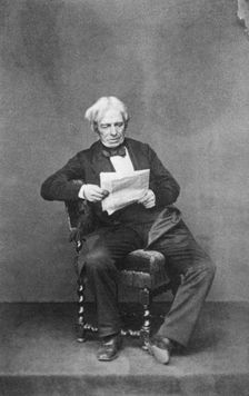 Michael Faraday, British physicist and chemist, c1850-1867. Creator: Unknown