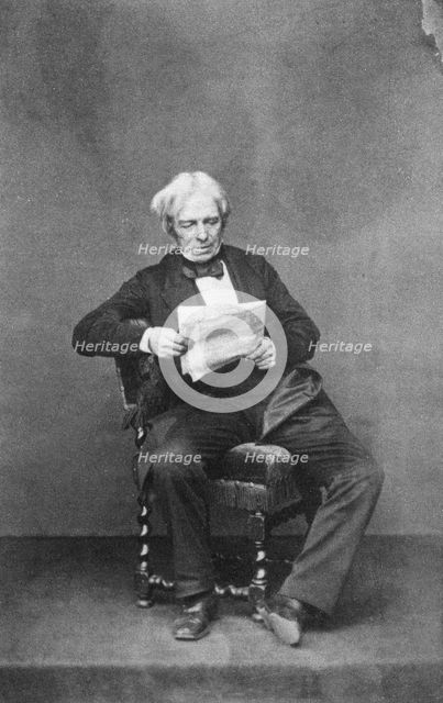 Michael Faraday, British physicist and chemist, c1850-1867. Creator: Unknown.