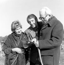 Michael Foot at a CND rally, London, October 1983. Creator: Henry Grant