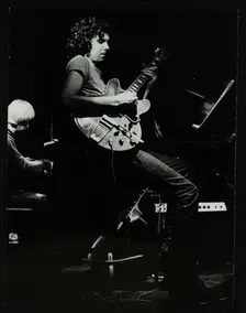 Michael Garrick and John Etheridge playing at The Stables, Wavendon, Buckinghamshire. Creator: Denis Williams
