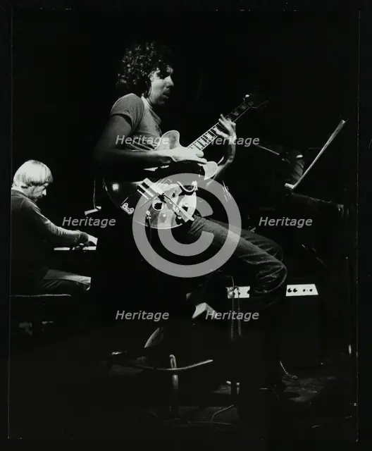 Michael Garrick and John Etheridge playing at The Stables, Wavendon, Buckinghamshire. Creator: Denis Williams.