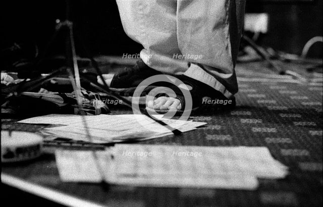 Michael Garrick, Watermill Jazz Club, Dorking, Surrey, May 2001.   Artist: Brian O'Connor.
