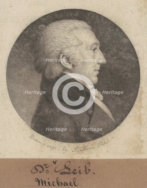 Michael Leib, 1802. Creator: Charles Balthazar Julien Févret de Saint-Mémin.