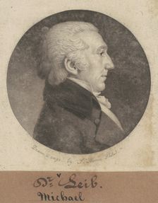 Michael Leib, 1802. Creator: Charles Balthazar Julien Févret de Saint-Mémin