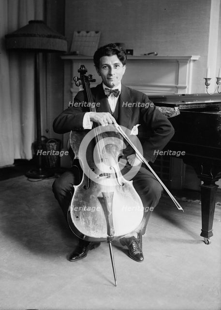 Michael Penha [with cello], between c1915 and c1920. Creator: Bain News Service.