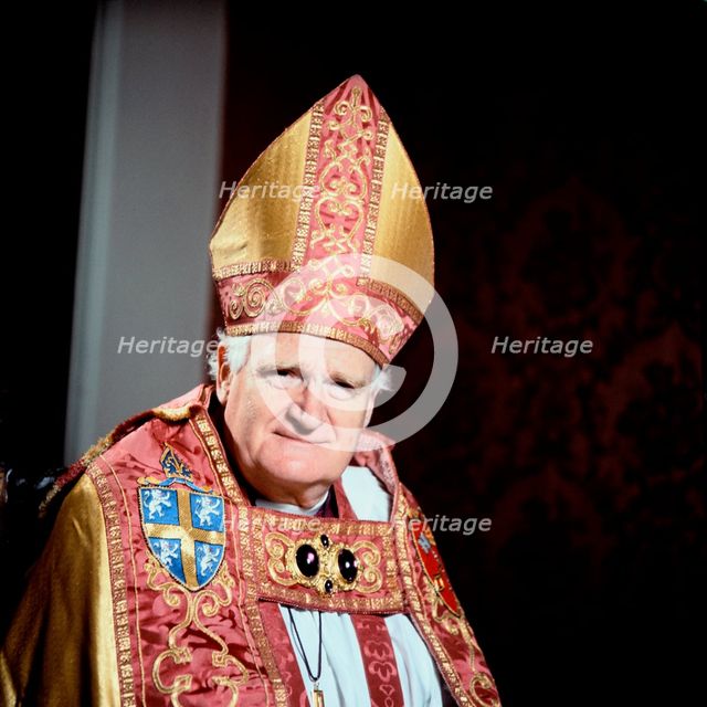 Michael Ramsey, Archbishop of Canterbury, c1960s.  Creator: Arthur Charles Kirby Ware.