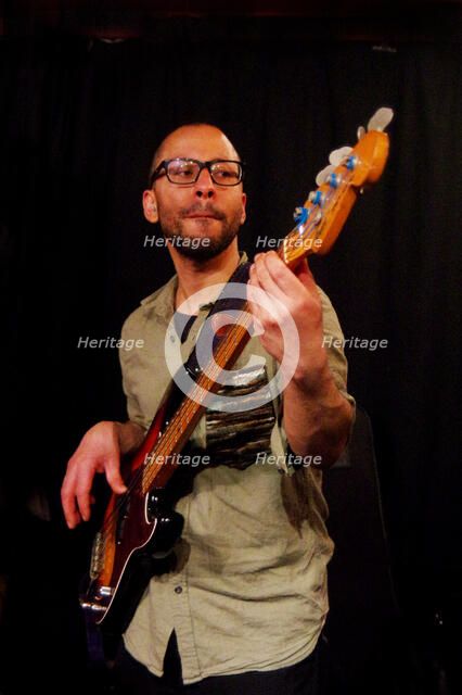 Michael Searl, Aaron Liddard Quintet, Verdict Jazz Club, Brighton, East Sussex, 25 Mar 2023. Creator: Brian O'Connor.