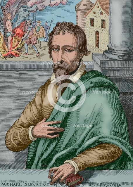Michael Servetus, (1511-1553), Spanish physician and theologian, 1877. Creator: Unknown.
