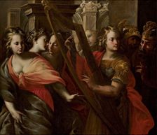 Michal Helps David Escape from Saul, c1650. Creator: Rossi, Nunzio (1626-1651)
