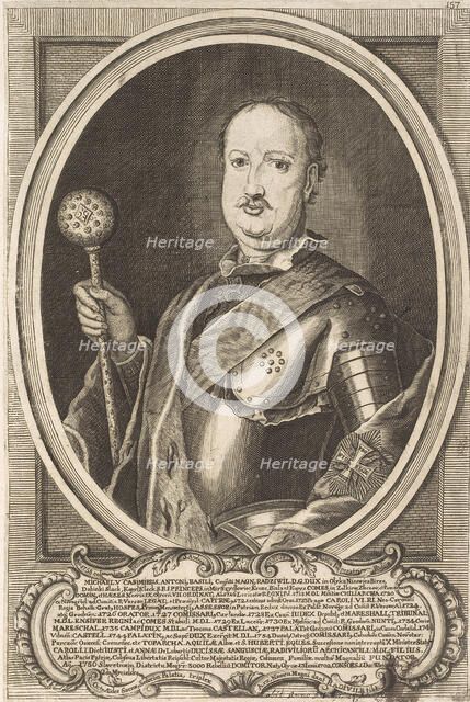 Michal Kazimierz Radziwill Rybenko (1702-1762). From: Icones Familiae Ducalis Radivilianae, 1758.