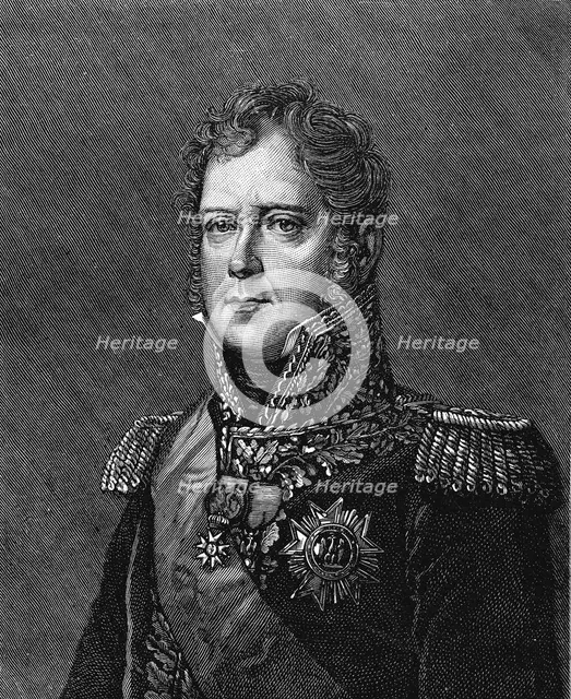 Michel Ney (1769-1815), One of Napoleon's marshals at Waterloo. Artist: Unknown