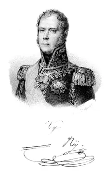 Michel Ney (1769-1815), One of Napoleon's marshals at Waterloo