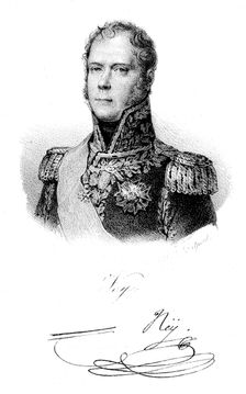 Michel Ney (1769-1815), One of Napoleon's marshals at Waterloo