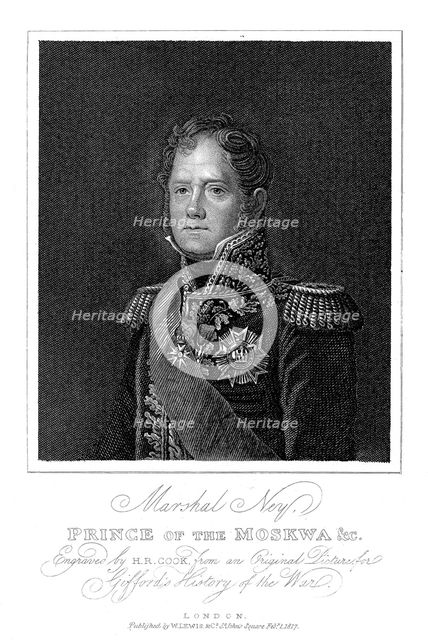 Michel Ney, French soldier of the Napoleonic Wars, 1817. Artist: Unknown