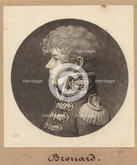 Michel Angélique Brouard, 1809. Creator: Charles Balthazar Julien Févret de Saint-Mémin.