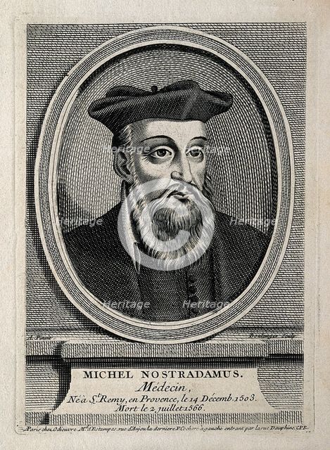 Michel de Nostredame, called Nostradamus (1503-1566), Second Half of the 17th cen..