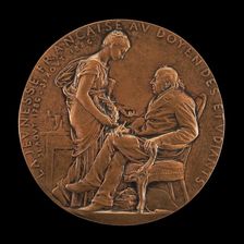 Michel-Eugène Chevreul, 1786-1889, Chemist, Physicist, and Philosopher, 1886. Creator: Louis Oscar Roty