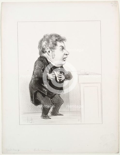 Michel Goudchaux, 1849. Creator: Honoré Daumier (French, 1808-1879).