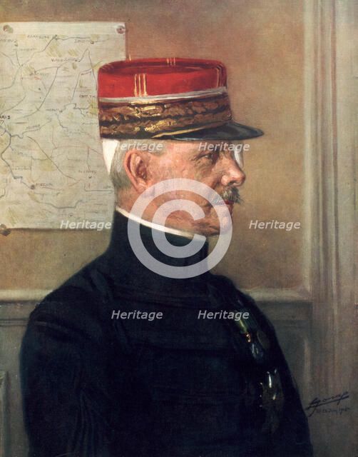 Michel-Joseph Maunoury, French First World War general, (1926). Artist: Unknown