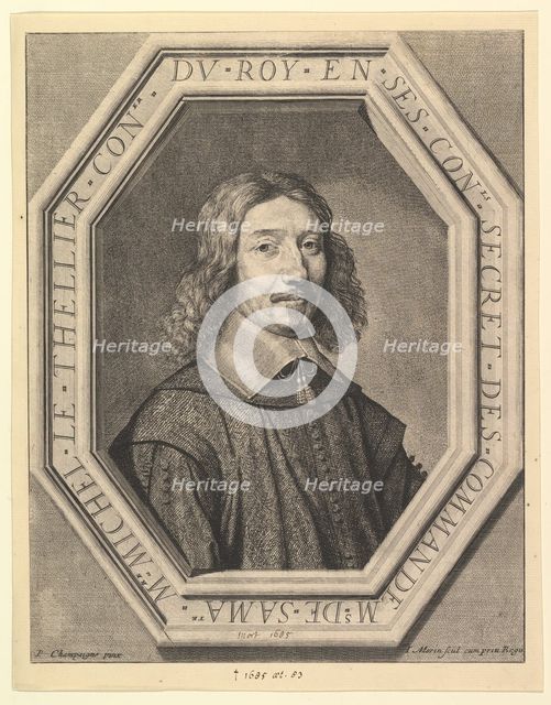 Michel Le Tellier, conseiller du roi, 1620-50. Creator: Jean Morin.