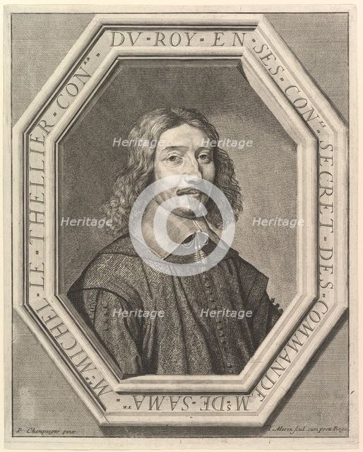 Michel Le Tellier conseiller du roi. Creator: Jean Morin.