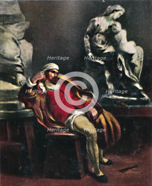 'Michelangelo 1475-1564. - Gemälde von Delacroix', 1934. Creator: Unknown.