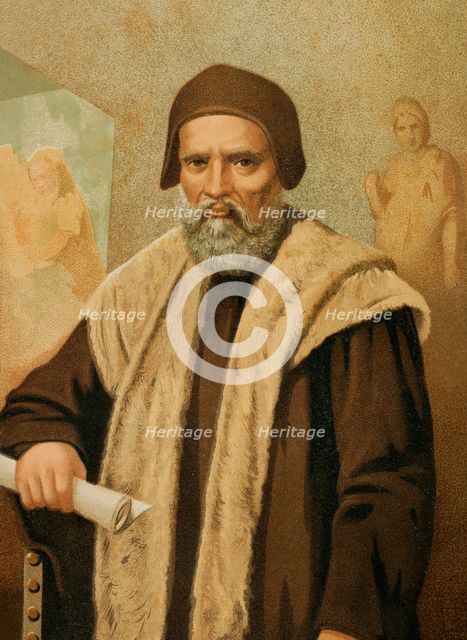 Michelangelo, (Michelangelo Buonarroti), (1475-1564), Italian Renaissance painter..., 1886. Creator: Unknown.