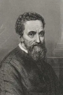 Michelangelo, (Michelangelo Buonarroti), Italian Renaissance painter, architect and sculptor, 1856. Creator: Charles Geoffroy