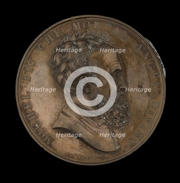 Michelangelo Buonarroti, commemorative medal, c1812.  Creator: Unknown.