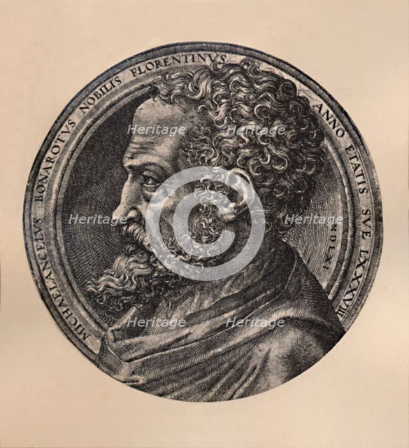 Michelangelo Buonarroti, Italian artist and architect, c16th century (1894). Artist: Unknown.