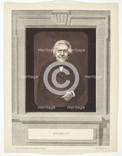 Michelet, c. 1876. Creator: Goupil and Co.