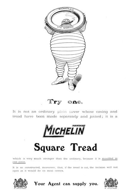 Michelin Square Tread, 1909. Creator: Unknown.