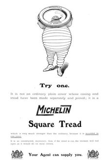 Michelin Square Tread, 1909. Creator: Unknown