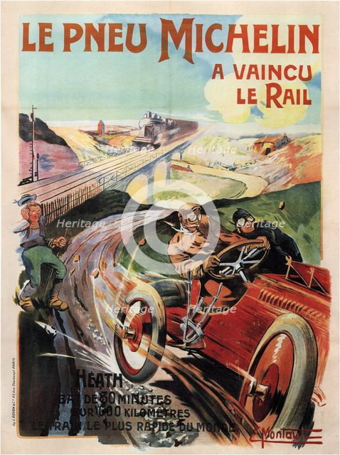 Michelin Tires, 1905. Artist: Montaut, Ernest (1879-1909)