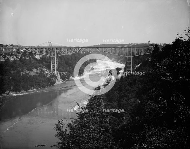 Michigan Central Cantilever Bridge, between 1880 and 1897. Creator: William H. Jackson.