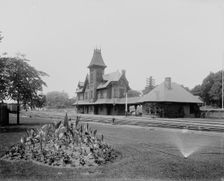 Michigan Central station, Ypsilanti, Mich., (1901?). Creator: Unknown