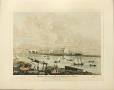 Michigan Avenue at the Foot of Madison Street, Chicago..., published December 1926 (1864 depicted). Creator: Raoul Varin