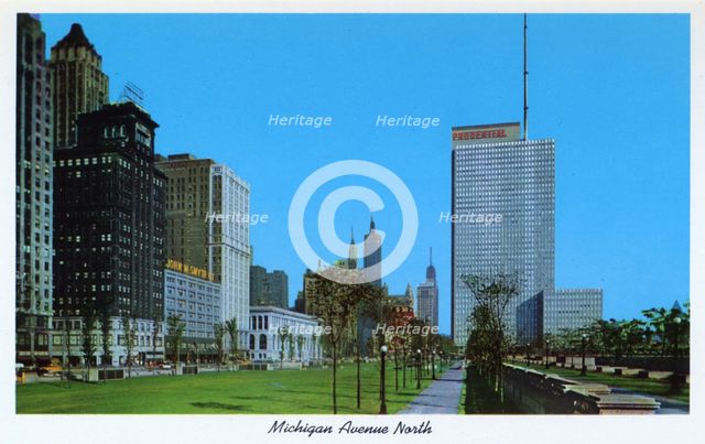 Michigan Avenue, Chicago, Illinois, USA, 1957. Artist: Unknown