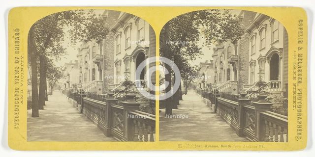 Michigan Avenue, South from Jackson Street, 1850/74. Creator: Copelin & Melander.
