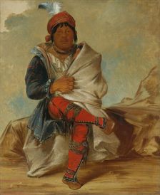 Mick-e-no-páh, Chief of the Tribe, 1838. Creator: George Catlin
